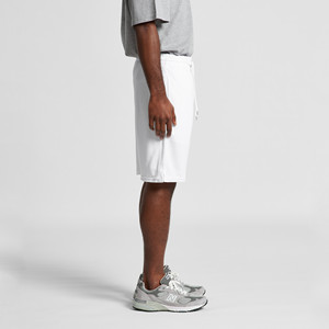 Short Court en tissu de maille confortable unisexe pour hommes, Logo fait sur mesure, couleur unie, été - Product Image 4