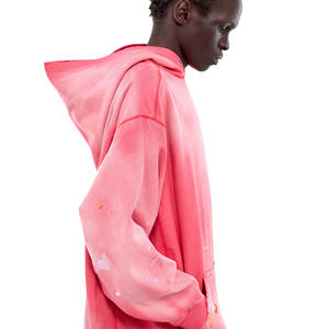 Sweats à capuche imprimés pour hommes personnalisés de haute qualité 360gsm coupe régulière poche tricotée Logo personnalisé avant décontracté couleur unie hiver ODM - Product Image 4