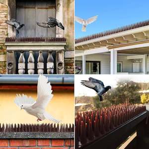 Bricolage anti chat magnétique rouge oiseau pointes pour pigeons petit oiseau anti clôture pointes - Product Image 6