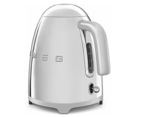 SMEGG'S Retro-Style Electric <b>Water</b> <b>Kettle</b> with Automatic Shutoff Removable Base and <b>Water</b> Indicator Polished Stainless Steel - Product Image 2
