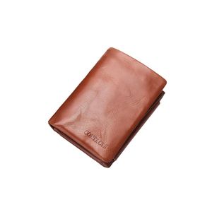 Cartera de cuero genuino italiano clásico marrón para hombre - Product Image 2