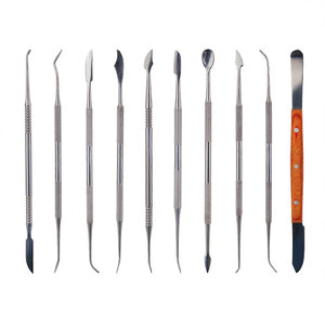 CE ISO Approved Dental Lab <b>Wax</b> Carving Knife Set Manual Power Source Containing 6 Surgical <b>Wax</b> Instruments for Dental Sculpture - Product Image 1