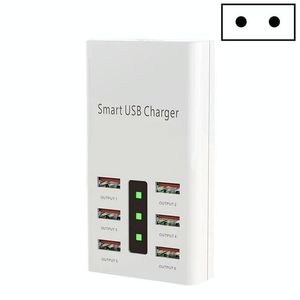 ปลั๊กยุโรป ที่ชาร์จ USB 6 พอร์ต 30W 2A อเนกประสงค์สำหรับสมาร์ทโฟนและแท็บเล็ต 6 พอร์ต 30W 2A ปลั๊กยุโรป - Product Image 1