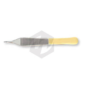 Adson Forceps Cruz dentada 4 3/4 "Empuñadura de carburo atraumática Quirúrgico Agarre seguro Manejo Agarre antideslizante Instrumentos médicos - Product Image 6