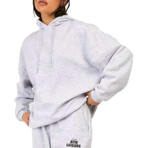 Ensemble de survêtements en velours automne hiver pour femmes personnalisées 100% coton sérigraphié survêtement lourd nouveau style de survêtements en velours - Product Image 4