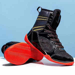 Chaussures de boxe personnalisées de haute qualité avec votre propre logo, collection d'usine en vente - Product Image 4