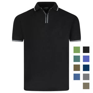 เสื้อยืดแขนสั้นคอโปโลผู้ชายแบบกำหนดเองได้เสื้อยืดใหม่สำหรับใส่เล่นกีฬาชายหาดวันหยุด - Product Image 1