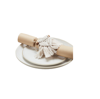 Vaisselle Accessoire Ronds De Serviette Décoration Macramé Porte-Serviette Rond Coton Macramé Vêtements Anneau Pour Les Événements De Mariage