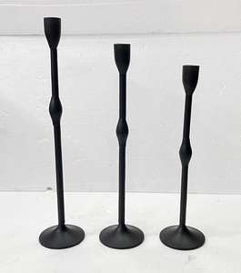 Bougeoir en aluminium décoratif fait à la main pour la maison avec 8 bougies support de bougie de couleur noire mate pour la fête de mariage - Product Image 6