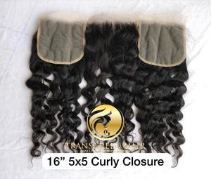 Meilleure Qualité Top Vente 5x5 Vague D'eau Fermeture Péruvienne En Gros Cuticule Aligné Naturel Noir Couleur Temple Vierge Cheveux Humains - Product Image 3