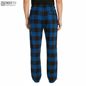 Pantalones de Pijama Ligeros de Lana Personalizados en Negro y Rojo, Pantalones de Dormir Acampanados para Mujer y Hombre, Ropa de Estar por Casa para Otoño - Product Image 2
