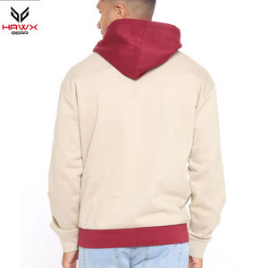 Sweat à capuche pour homme coupe ajustée de haute qualité avec motif uni teint technique meilleur prix différentes couleurs intérieur doublé - Product Image 3