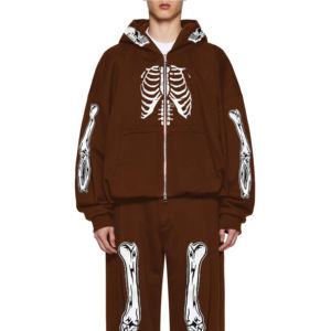 Diseño personalizado al por mayor de alta calidad de invierno transpirable de manga larga pulóver carta gráfica de cuello redondo de punto Unisex - Product Image 2