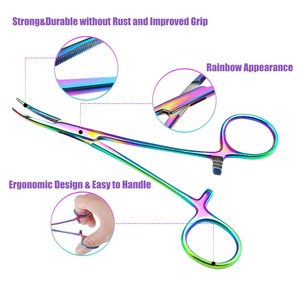 Tijeras para Cejas de Acero Inoxidable No Plegables con Hoja Recta para Aplicaciones de Belleza - Product Image 3