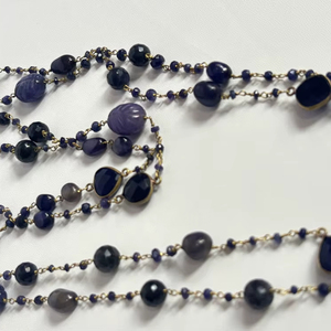 Collar de latón de metal natural hecho a mano, conjunto perforado de Donny de cáliz rosa con conjunto de bisel y joyería de moda con regalo de feliz cumpleaños - Product Image 5