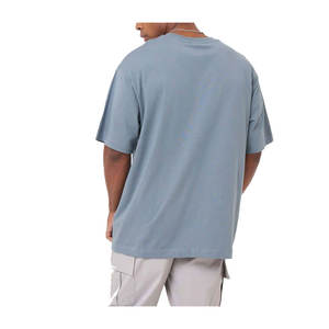 T-shirt personnalisé pour homme, respirant, professionnel, grande taille, 100% coton, épaules tombantes, entraînement en salle de sport, surdimensionné, stock personnalisé - Product Image 2