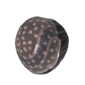 Perruque de cheveux humains indiens Remy Deep Wave Kinky Straight pour hommes Taz Hair BD Lace Front PU Base gauche/droite Prothèse de cheveux professionnelle - Product Image 1