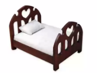 Comodo letto in legno piccolo pigro per bambini oggetti di scena fotografici per fotografie di neonati letto per bambini in legno massello - Product Image 3