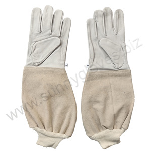 Guantes protectores para apicultor, de cuero de cabra, a precio de fábrica - Product Image 5