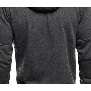 Solid color men's hooded jacket Casual long-sleeved hoodie <b>Zipper</b> Gym sports hoodie Spring Fall - Product Image 5