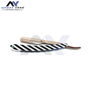 Barber Shavatte Black White Professional Swing Lock Shaving <b>Razor</b> Barbering Classic Swing Lock Barber Beard Salon Oem <b>Razors</b> - Product Image 3