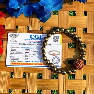 Natural Gemstones Golden Pyrite Stone Bracelet Rudraksha <b>Beads</b> Wholesale Lot Bracelets Women <b>Jewelry</b> Loose <b>Beads</b> Healing Chakra - Product Image 4