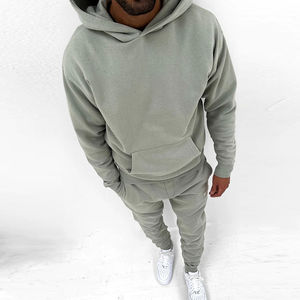 Chándal holgado de lana 100% algodón, ropa de calle vintage, conjunto de Jogger desgastado, chándal de lavado ácido acampanado personalizado - Product Image 1