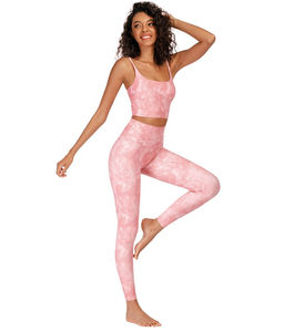 Conjuntos Deportivos Reversibles para Mujer, Leggings de Yoga y Fitness, Sin Costuras, de Spandex/Nailon, Transpirables, de Secado Rápido, Conjunto de Mallas Deportivas - Product Image 2