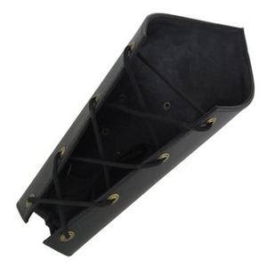 Ensemble de manchettes à brassards verts à lacets médiévaux Artisanat en cuir véritable - Product Image 2