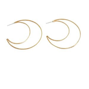 Pendientes minimalistas europeos de latón y perlas grandes doradas, estilo belga, FLORA EARRINGS, pendientes redondos de colores, joyería, diciembre de 2026 - Product Image 4