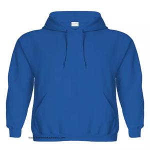 Sudadera con capucha de felpa francesa pesada para hombre, algodón de alta calidad, logotipo personalizado, patrón sólido, primavera de gran tamaño, teñido liso, multicolor - Product Image 2