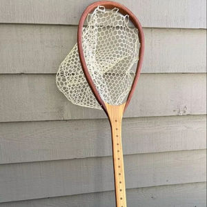 Red de Pesca con Mosca para Exteriores con Marco de Madera y Malla de Goma, Herramienta para Capturar Truchas con Lanzamiento Manual - Product Image 1