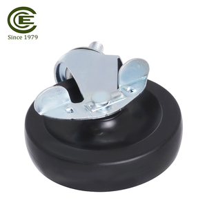 Roue à tige filetée de 4 pouces avec frein pour armoire de chariot - Product Image 4