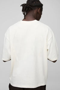 Camiseta de Hip Hop con Logotipo Estampado Digital, Cuello Redondo, Corte Holgado, 100% Algodón, Ropa Casual de Verano para Hombre, Estilo Urbano Personalizado - Product Image 5