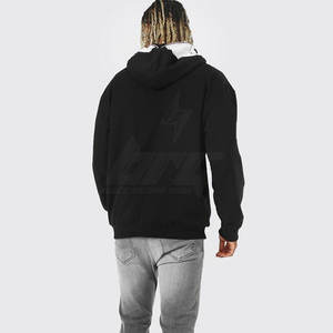 Style différent Logo personnalisé meilleur matériel hommes sweats à capuche tissu doux marque privée basiques sweats à capuche - Product Image 4