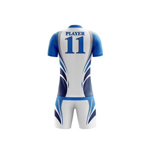 เสื้อฟุตบอลแขนสั้นชุดฟอร์มฟุตบอลผ้าโพลีเอสเตอร์ออกแบบได้ตามต้องการ - Product Image 2