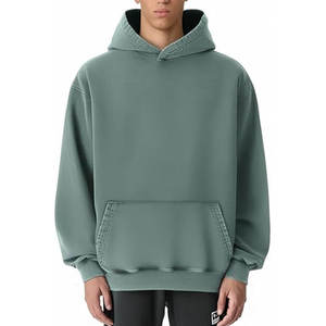 เสื้อมีฮู้ดผู้ชายเสื้อฮู้ดผู้ชายเสื้อฮู้ดลำลองผ้าฝ้ายแบบสวมหัวมีฮู้ดยี่ห้อส่วนตัว - Product Image 2