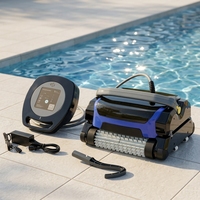 Robot Limpiador de Piscinas con Cable WC-3011, Limpiador de Piscinas Automático Inteligente Eléctrico para Escalar Paredes