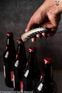 ที่เปิดขวดวัสดุเขาสัตว์ ลาย Viking Vibes by Loop  แบบสลัก  ของตกแต่งบาร์  ที่เปิดขวดเขาสัตว์ - Product Image 2