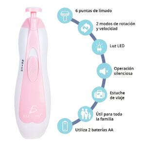 Cortauñas Eléctrico 8 en 1 para Bebés, Aparatos para Recortar Uñas de Forma Segura y Fácil - Product Image 6