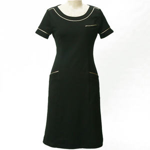 ชุดเดรส Jenny Sheath สีดำ X สีเบจ ผ้าเจอร์ซีย์ ไซส์ L - Product Image 1