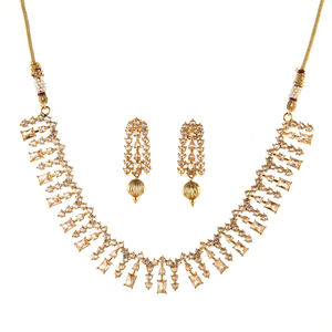 Conjunto de collar Lct clásico chapado en oro antiguo 213958 mayoristas de joyería artificial en India - Product Image 1