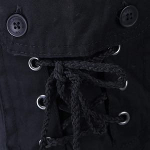 กางเกงคาร์โก้มีหลายกระเป๋าสำหรับเด็กผู้ชายสีดำสวมใส่สบายปกติชุดล่าสัตว์ - Product Image 6