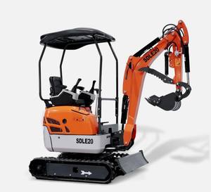 NOUVELLE mini-excavatrice hydraulique 20HP EPA avec pince hydraulique inclinable et chenilles larges en promotion |   La livraison s'effectue dans le monde entier - Product Image 1