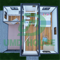 Maisons conteneurs intégrées de 20 pieds - Design moderne, résistantes au feu, écologiques, installation facile, préfabriquées, pour chambre et centre commercial