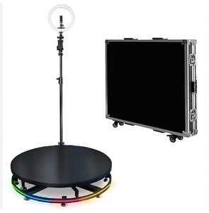 แพลตฟอร์มถ่ายภาพหมุนได้ 360 องศา Top Spinner Warehouse สำหรับถ่ายภาพเซลฟี่แบบสโลว์โมชั่น พร้อมกระจก ให้เช่าสำหรับงานแต่งงานและงานปาร์ตี้ - Product Image 3