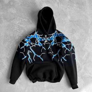 Haute qualité 100% coton pull à capuche hommes surdimensionné Streetwear lourd polaire poche respirant impression personnalisée - Product Image 5