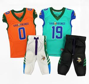 บริการ OEM ราคาถูก เสื้อฟุตบอลอเมริกันพิมพ์ลายดิจิทัล ชุดทีม ไซส์ใหญ่ ระบายอากาศ แห้งเร็ว โพลีเอสเตอร์ 100% สำหรับทุกเพศ - Product Image 4