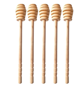 Palitos de madera para miel, cucharas de miel elegantes, palo de panal para tarro de miel, el mejor diseño de fabricación en India - Product Image 6