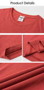 190GSM grande taille en coton personnalisé marque Logo hommes impression personnalisé t-shirt impression plaine surdimensionné t-shirt - Product Image 6